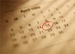 Calendar page