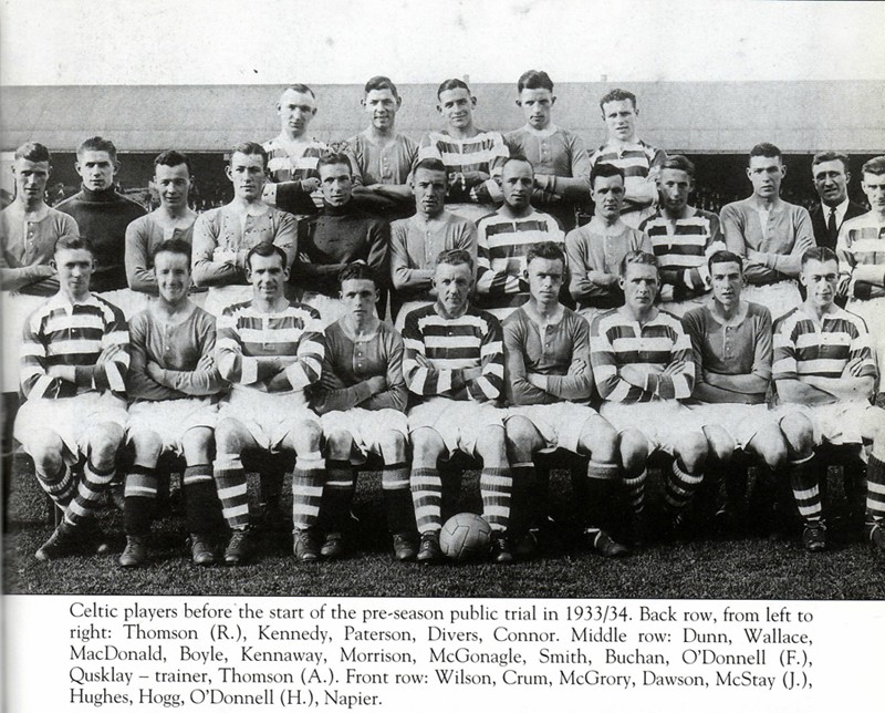 Celtic Team Line-Up 1933-34 - The Celtic Wiki