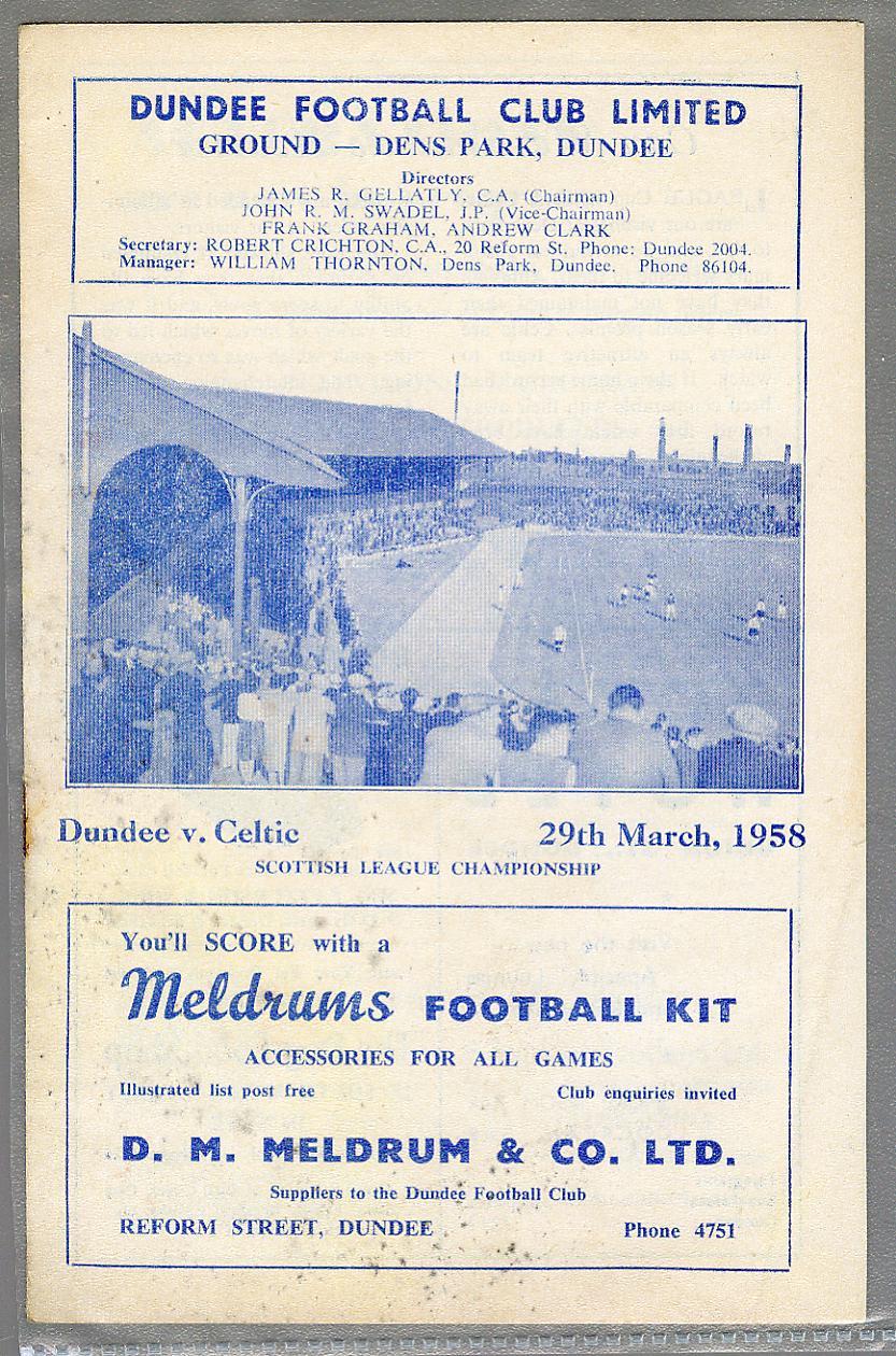 Match Programmes - Kerrydale Street