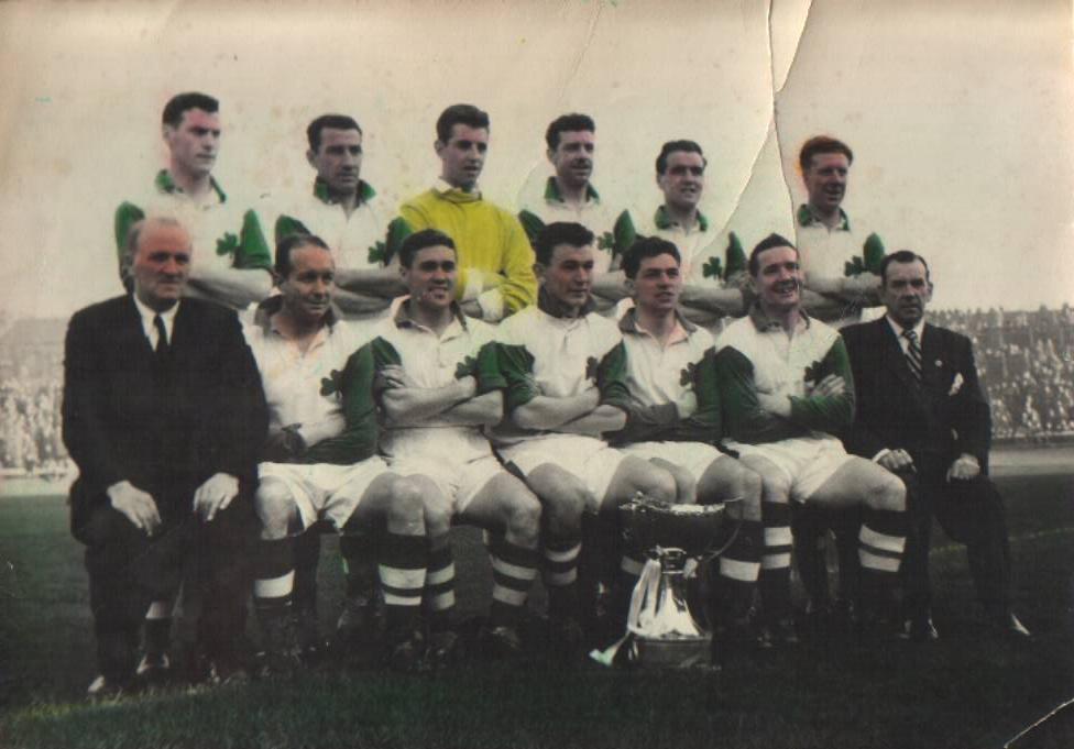 Celtic team line-up 1956-57 - Kerrydale Street