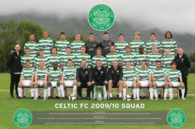 Celtic team line-up 2009-10 - Pic