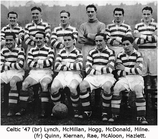 Celtic Team Line-Up 1946-47 - Pic Celtic Team Line-Up 1946-47 - Pic