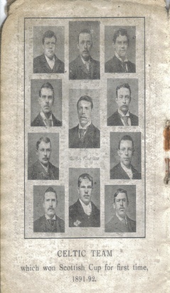 Celtic Team Line-Up 1891-92 - Kerrydale Street Celtic Team Line-Up 1891-92 - Kerrydale Street