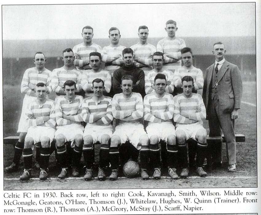 Celtic Team Line-Up 1930-31 - The Celtic Wiki
