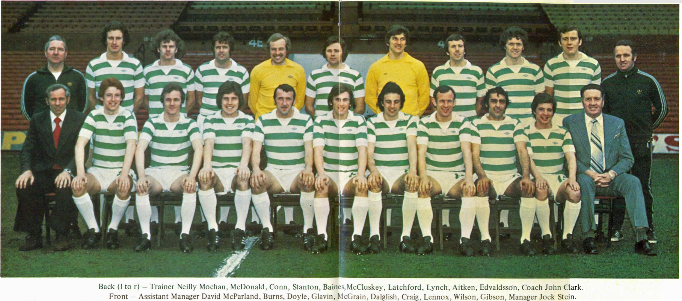 Celtic Team Line-Up 1977-78 - The Celtic Wiki